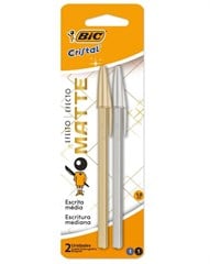 CANETA BIC CRIST MATTE 2P 530013