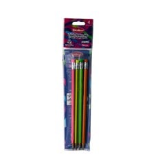 LAPIS PTO HB C/BORR 4P NEON G-1866