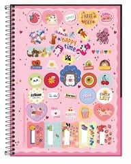 CADERNO CD BLOOM 1X1 80F 395846