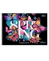 CADERNO ESP CARTOG BLOOM 80F 395854