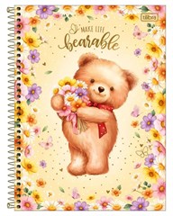 CADERNO CD LOVE BEARS 1X1 80F 397695