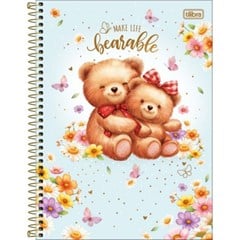 CADERNO CD LOVE BEARS 20X1 320F 398560