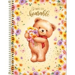 CADERNO CD LOVE BEARS 20X1 320F 398560