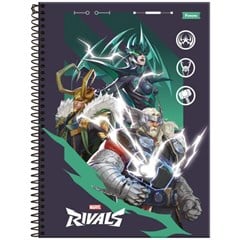 CADERNO CD MARVEL 10X1 160F 6179