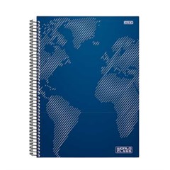 CADERNO CD WORLD CLASS 10X1 160F 10162