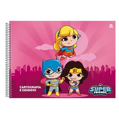 CADERNO CD CART ESP DC FRIENDS 60F 10358