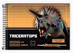 CADERNO DESENHO PLANETA DINO 80F 0331005