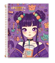 CADERNO CD UNIV PEPPY 10X1 160F 0861002