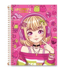 CADERNO CD UNIV PEPPY 1X1 80F 0861001