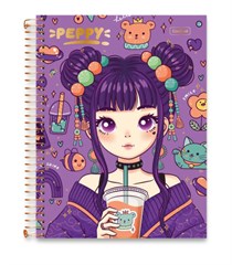 CADERNO CD UNIV PEPPY 1X1 80F 0861001