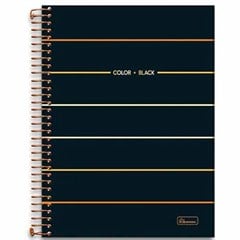CADERNO CD UNIV 15X1 COL BLACK 240F 0735012
