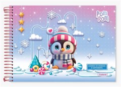 CADERNO DESENHO POM POM 80F 0836011