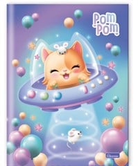 CADERNO 1/4 BROCH POM POM 80F 0836002