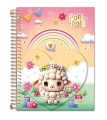 CADERNO CD UNIV MET POM POM 15X1 240F 0836007