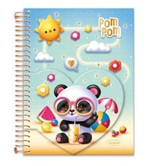 CADERNO CD UNIV MET POM POM 15X1 240F 0836007