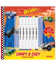 LIVRO COLORIR COMFY COZY C/CANETA H WHEELS 4259