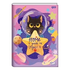 CADERNO BROC UNIV CD FUNNY CAT 80F 78384