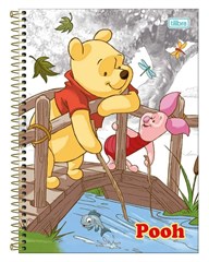 CADERNO CD POOH 1X1 80F 3978140