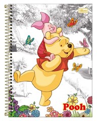CADERNO CD POOH 1X1 80F 3978140