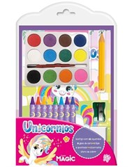 LIVRO MINIKIT AQUARELA UNICORNIO 2279