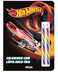 LIVRO COLORIR C/LAPIS ARCO IRIS H WHEELS 0862