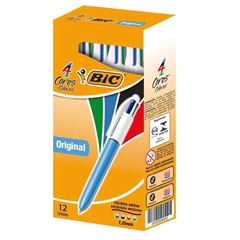 CANETA BIC 4 COR 12P 843334