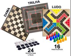 Jogo Ludo Dama & Trilha