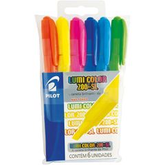MARCA TEXTO LUMI COL 200S 6COR 627
