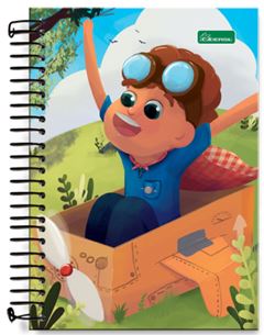 CADERNO 1/4 ESP INF 90F 0204001