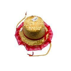 Chápeu de Palha Criança Trança/Renda