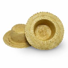 Chapéu De Palha Boneca 12,5cm